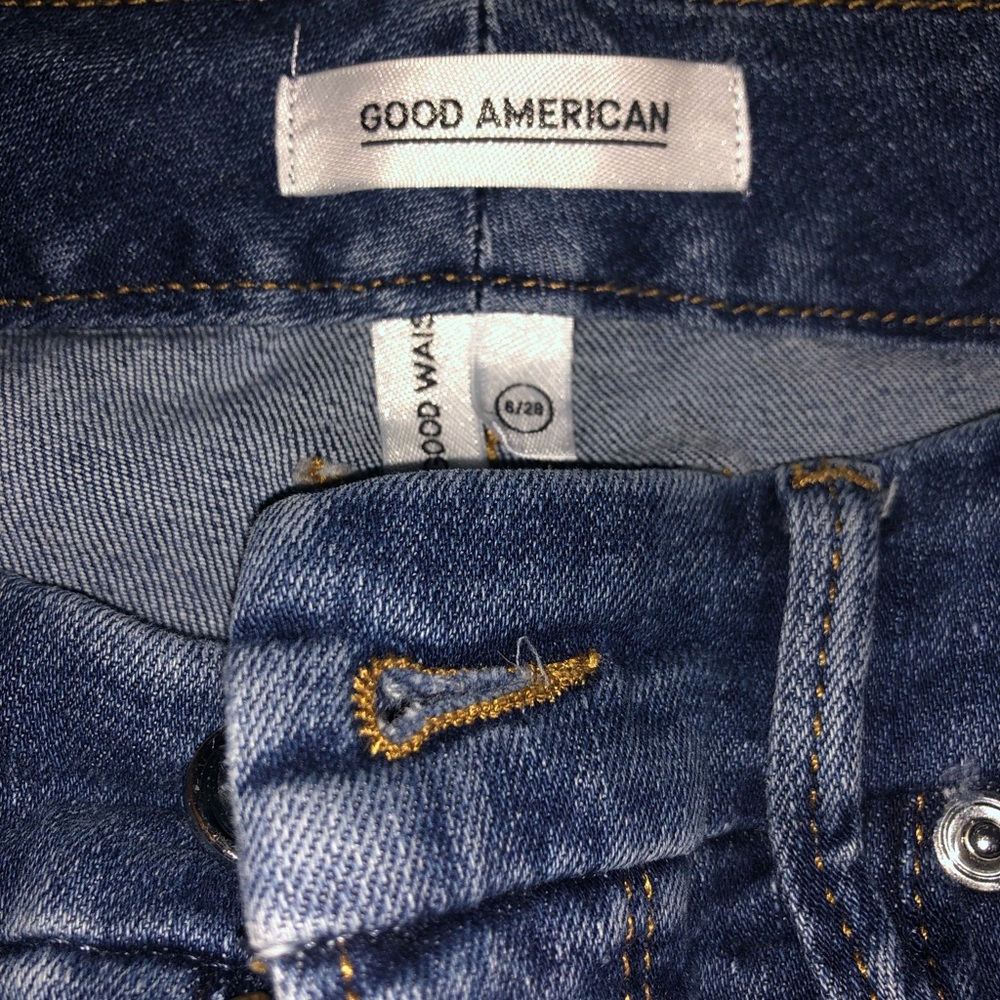 Good American high waisted skinny jeans size 6/28 in perfect condition